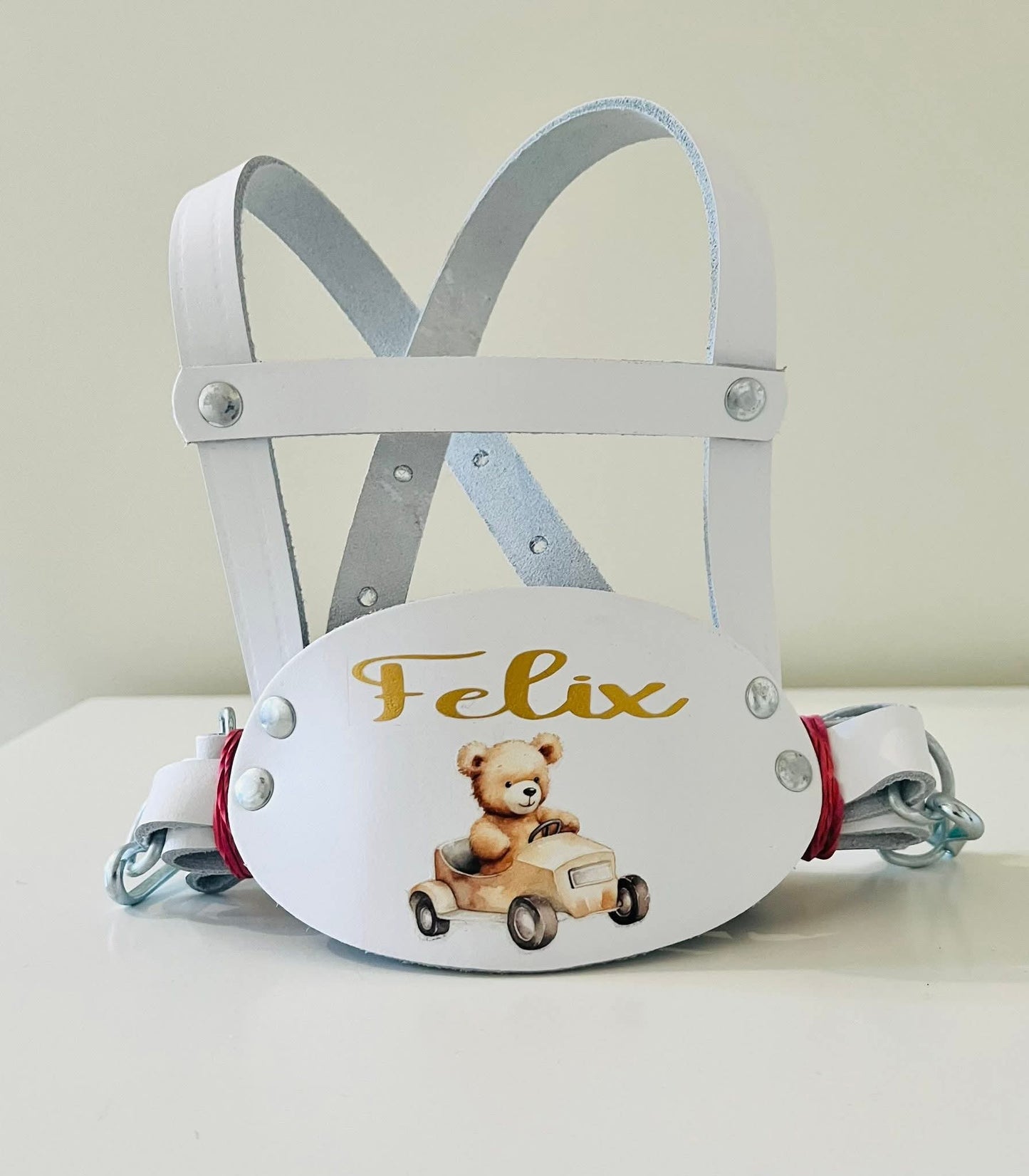 Children's Traditional Genuine Leather Safety Harness Walking Reins Baby Toddler