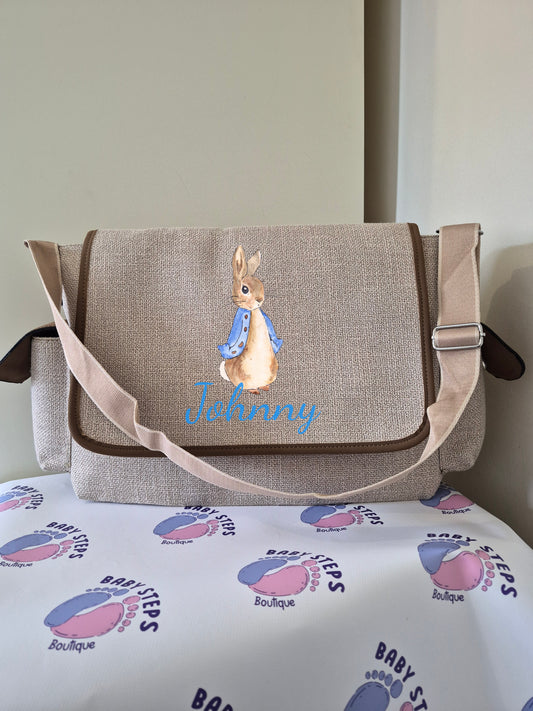 Personalised Canvas Changing Bag