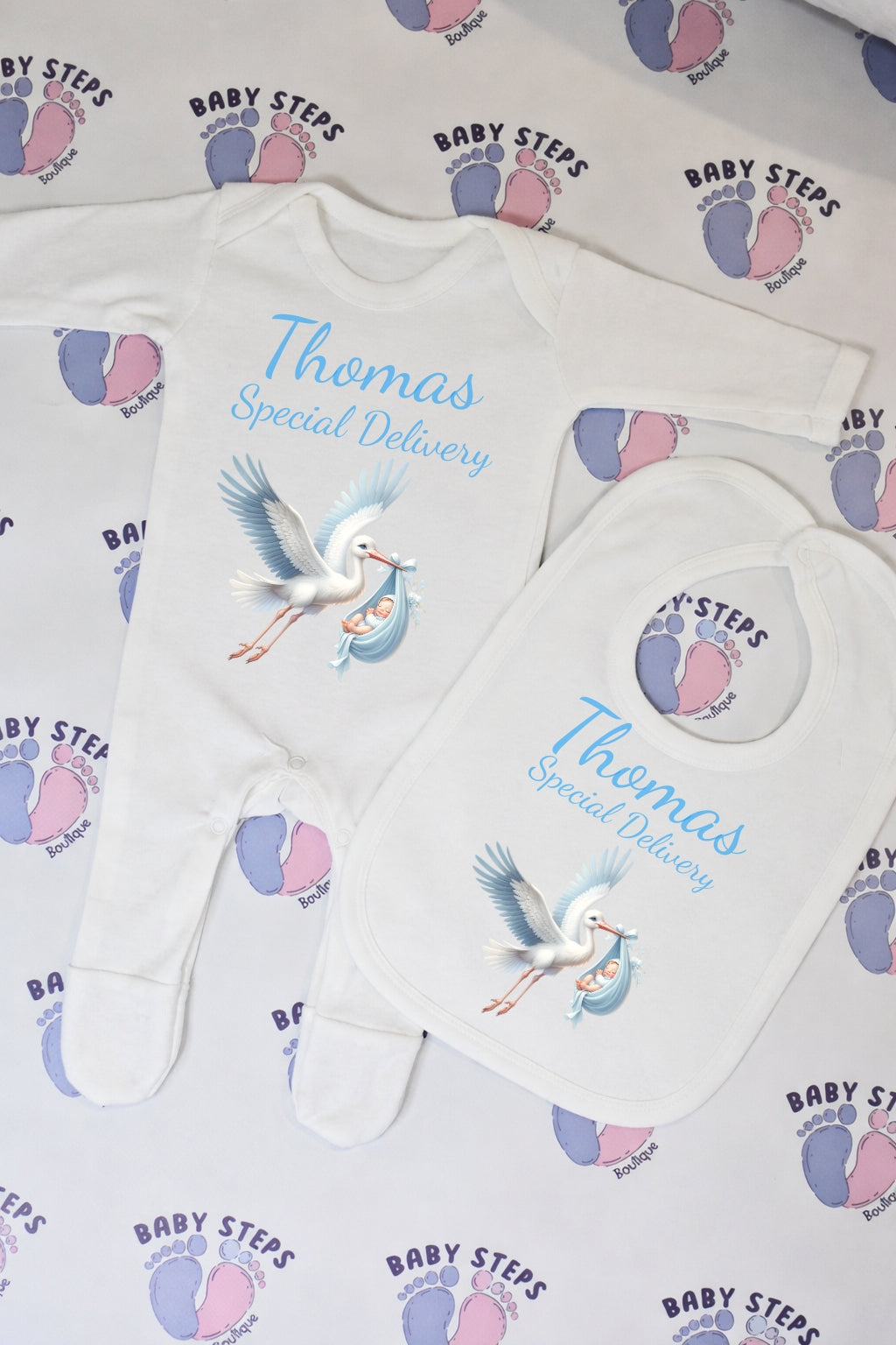 Special Delivery Babygrow & Bib