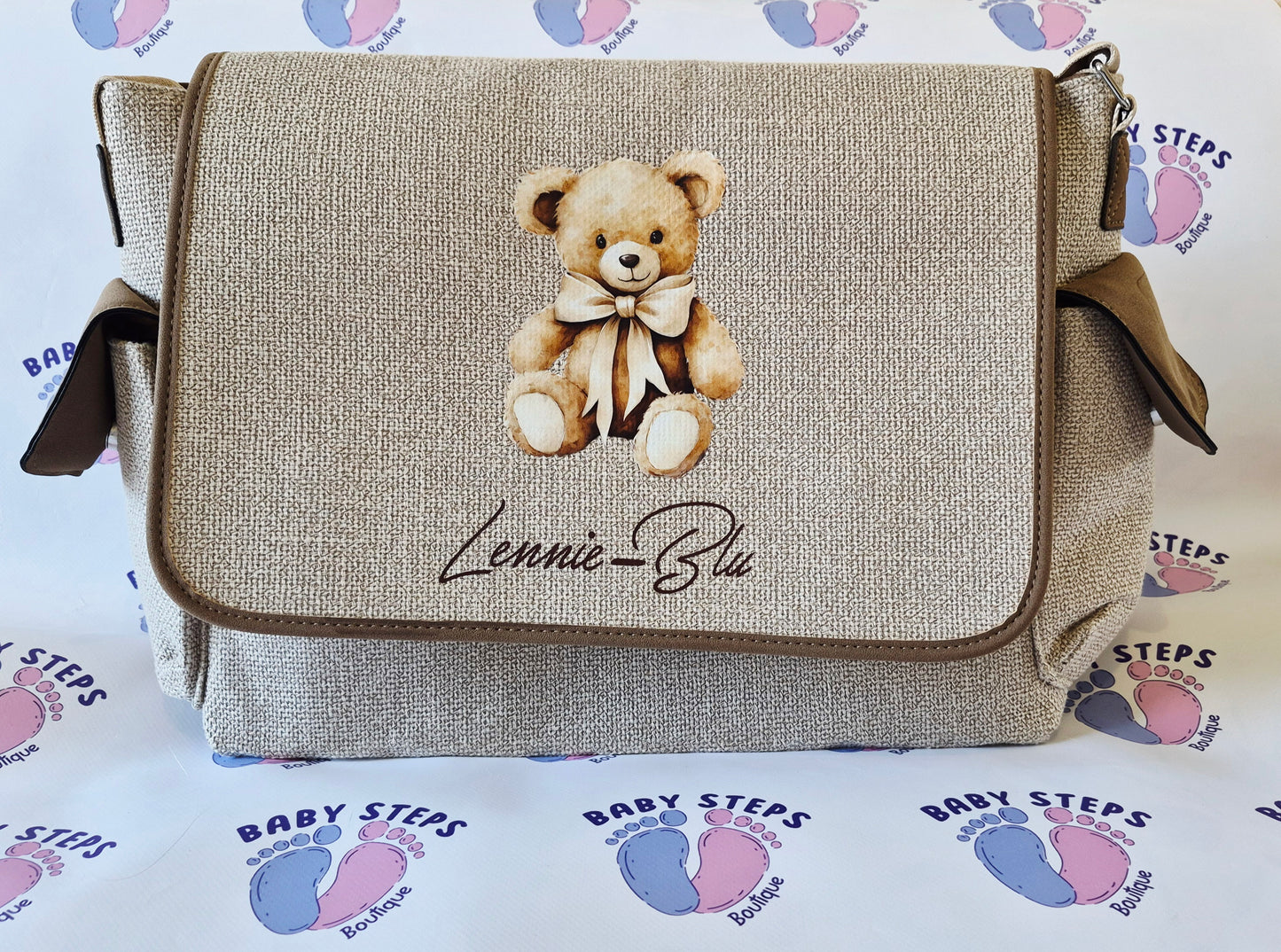 Personalised Canvas Changing Bag