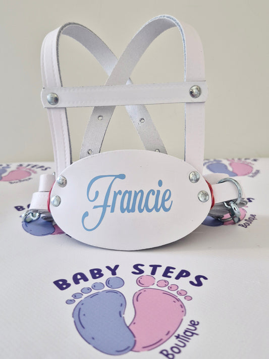 Children's Traditional Genuine Leather Safety Harness Walking Reins Baby Toddler