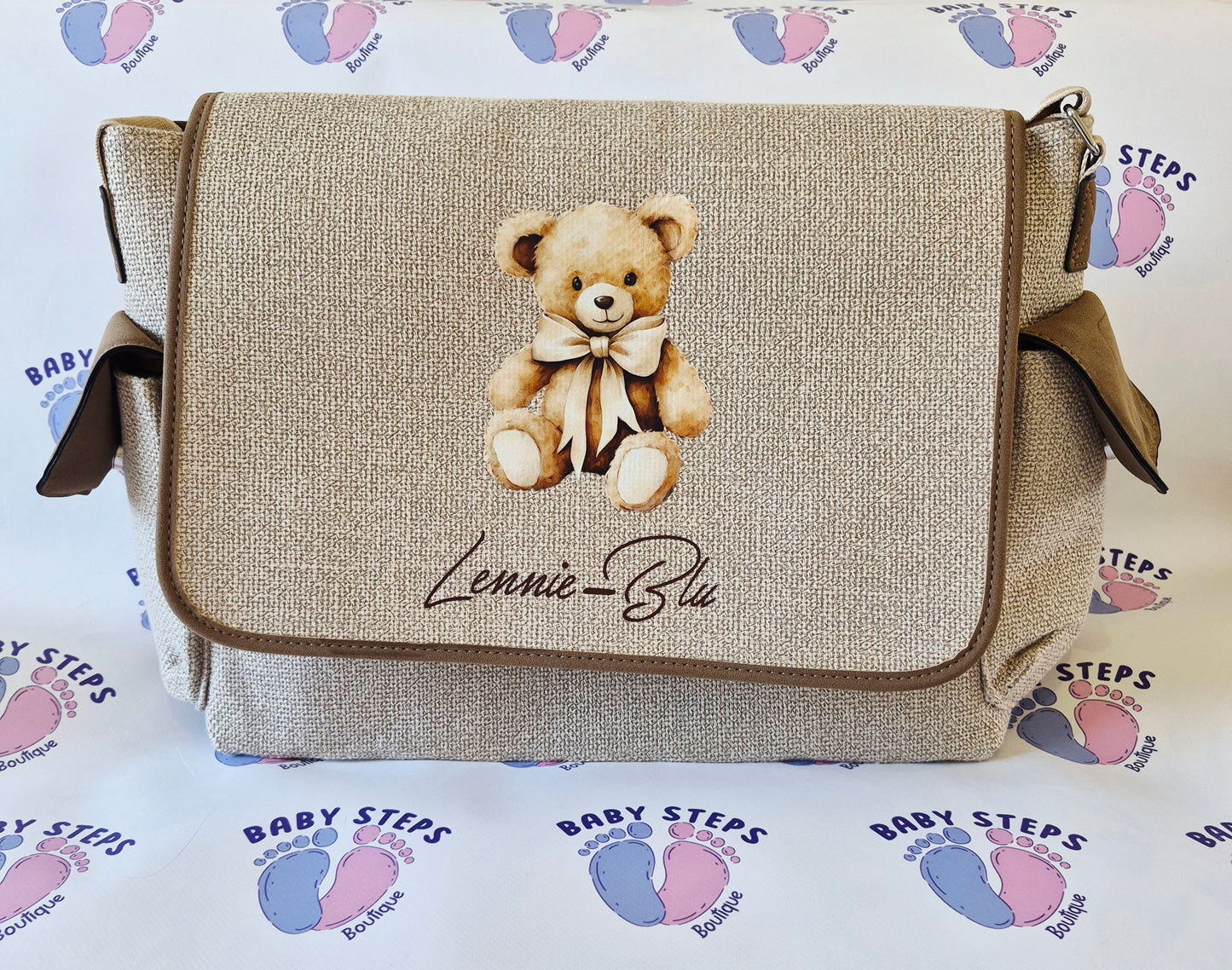 Personalised Canvas Changing Bag