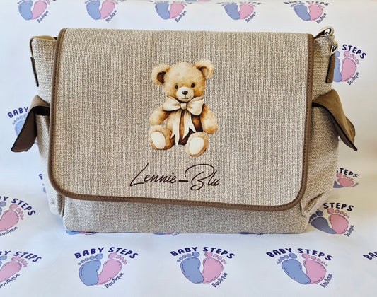 Personalised Canvas Changing Bag