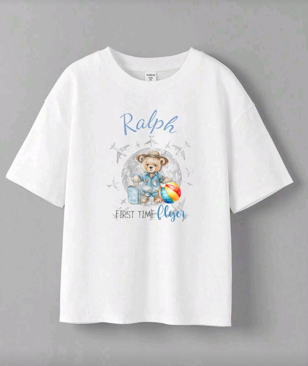 Personalised First Time Flyer Kids T-Shirt