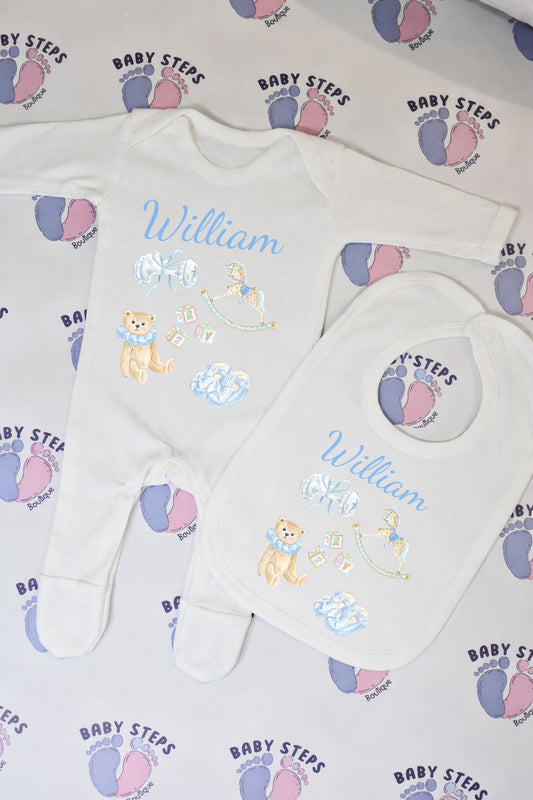 Personalised Babygrow & Bib