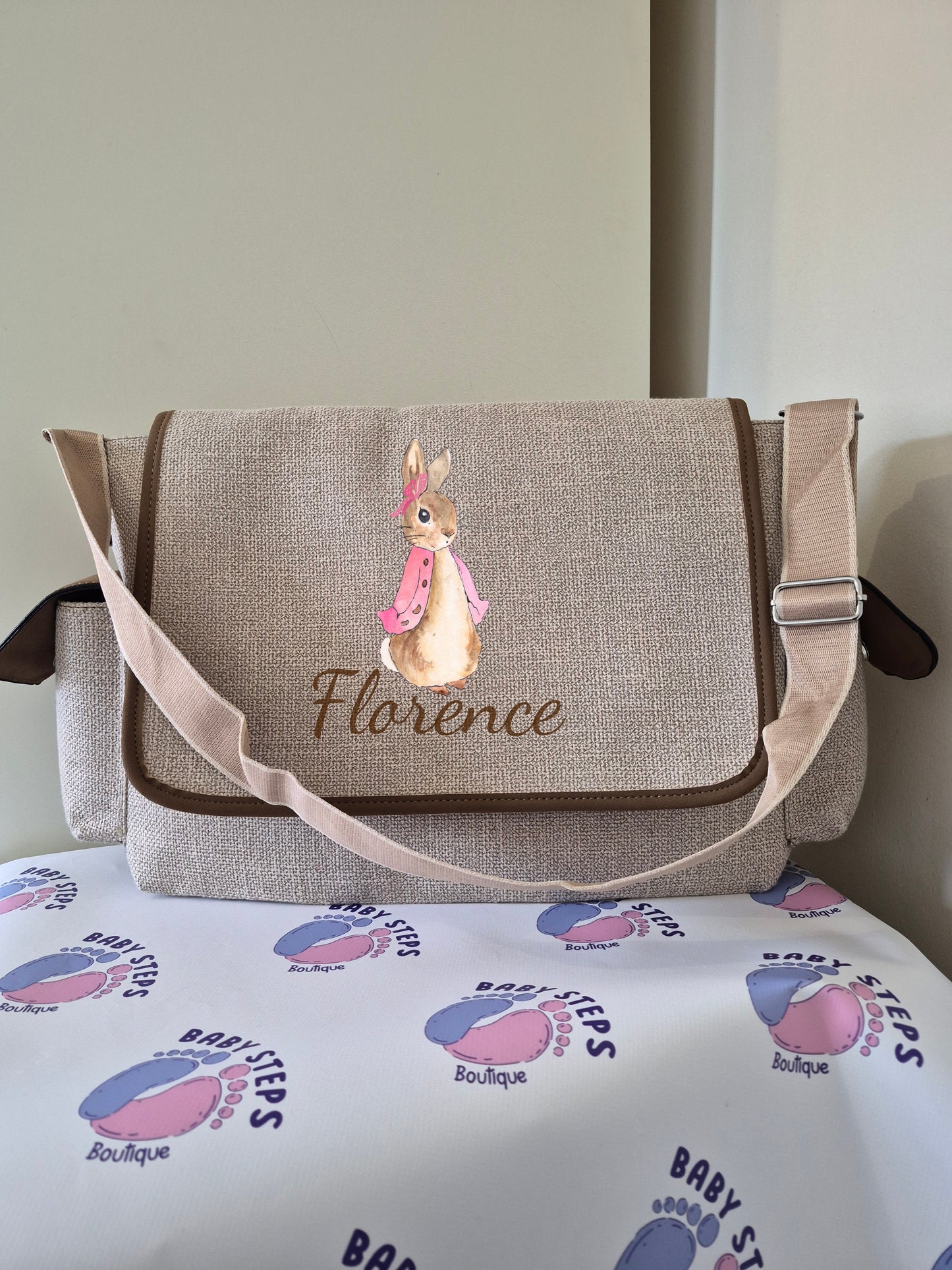 Personalised Canvas Changing Bag