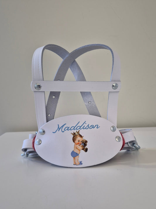 Children's Traditional Genuine Leather Safety Harness Walking Reins Baby Toddler