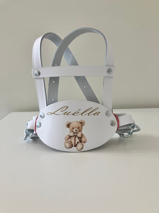 Children's Traditional Genuine Leather Safety Harness Walking Reins Baby Toddler