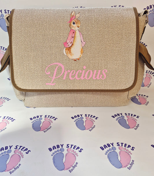 Personalised Canvas Changing Bag