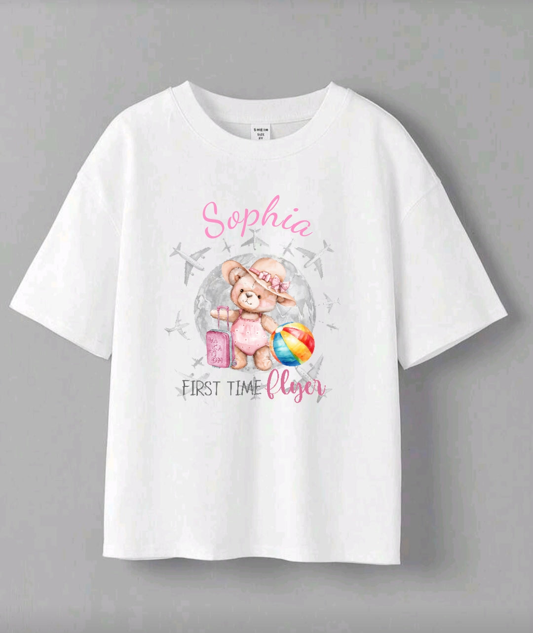 Personalised First Time Flyer Kids T-Shirt